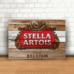 Placa Decorativa - Stella Artois - 053d345 - Inter Adesivos Decorativos
