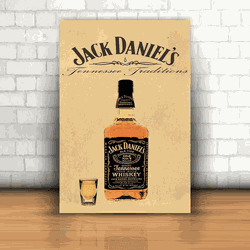 Placa Decorativa - Jack Daniel's mod 03 - 053d367 - Inter Adesivos Decorativos