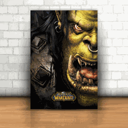 Placa Decorativa - World Warcraft Orc - 053k402 - Inter Adesivos Decorativos