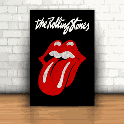 Placa Decorativa - The Rolling Stones - 053c041 - Inter Adesivos Decorativos