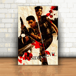 Placa Decorativa - Resident Evil - 053k422 - Inter Adesivos Decorativos