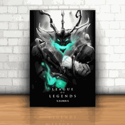Placa Decorativa - League Of Legends XZAMOSX - 053... - Inter Adesivos Decorativos