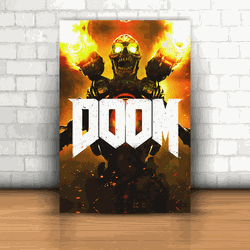 Placa Decorativa - Doom mod 01 - 053k455 - Inter Adesivos Decorativos