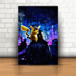 Placa Decorativa - Pokemon Filme Mod. 05 - 053i600 - Inter Adesivos Decorativos