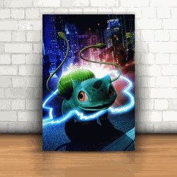 Placa Decorativa - Pokemon Filme Mod. 08 - 053i603 - Inter Adesivos Decorativos