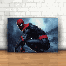 Placa Decorativa - Spider Man Mod. 06 - 053t650 - Inter Adesivos Decorativos