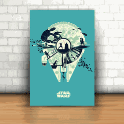 Placa Decorativa - Star Wars Mod.02 - 053i709 - Inter Adesivos Decorativos