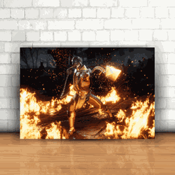 Placa Decorativa - Mortal Kombat Mod. 01 - 053k795 - Inter Adesivos Decorativos