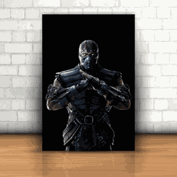 Placa Decorativa - Mortal Kombat Mod. 04 - 053k798 - Inter Adesivos Decorativos