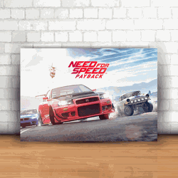 Placa Decorativa - Need For Speed Mod. 01 - 053k82 - Inter Adesivos Decorativos