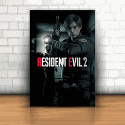 Placa Decorativa - Resident Evil 2 - 053k907 - Inter Adesivos Decorativos