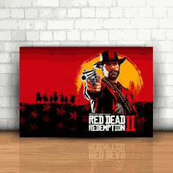 Placa Decorativa - Red Dead Redemption 2 Hori - 05... - Inter Adesivos Decorativos