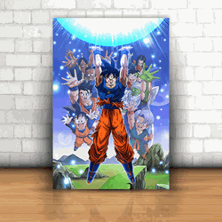 Placa Decorativa - Dragon Ball Goku Genki Dama - 0... - Inter Adesivos Decorativos