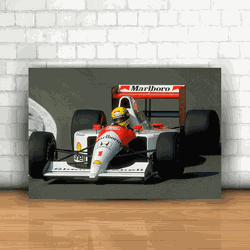 Placa Decorativa - Ayrton Senna - 053e971 - Inter Adesivos Decorativos