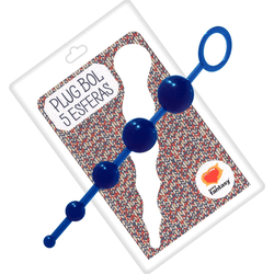 Plug Ball Azul 5 Esferas - L'amour Boutique Erótica