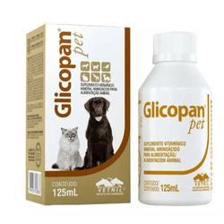 Suplemento Glicopan Pet 125 ml, unica - 7898053580... - Loja Animália