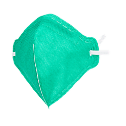 Máscara Infantil PFF2 (S) - verde bandeira - Kit c... - OXLIFE
