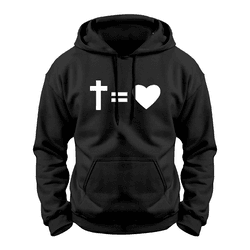 inverted cross moletom com capuz