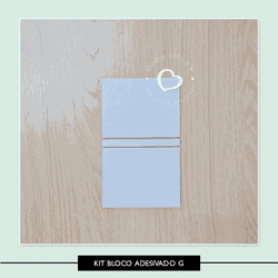 Kit para Bloco Adesivado - G - KBAG - Studio Office K
