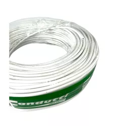 CABO ALTA TENSAO 5MM 22AWG BRANCO 50 METROS - COND... - Acretec Distribuidora 