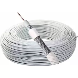 CABO COAXIAL SERIAL RG6 75OHM 60% BRANCA 100 METRO... - Acretec Distribuidora 