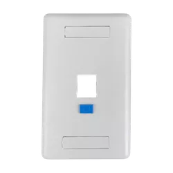 ESPELHO 4X2 P JACK RJ45 1 FURO BRANCO - 01138 - Acretec Distribuidora 