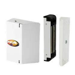 FECHADURA ELETROIMA P600 12V BRANCA COM SENSOR PPA... - Acretec Distribuidora 