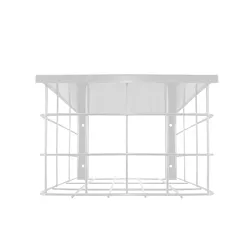 GRADE PROTETORA QUADRADA BRANCA COBERTURA - 01258 - Acretec Distribuidora 