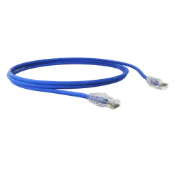 PATCH CORD AZUL 1 MT DLUX - 01274 - Acretec Distribuidora 