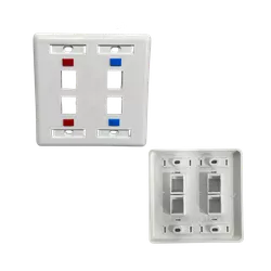 ESPELHO 4X4 P JACK RJ45 4 FURO - 01139 - Acretec Distribuidora 