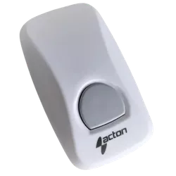 BOTOEIRA 1 BOTÃO SEM FIO 433MHZ ACTON - 00117 - Acretec Distribuidora 