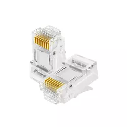 CONECTOR MACHO RJ45 CAT5E - PCT 10 UND - 00340 - Acretec Distribuidora 