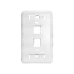 ESPELHO 4X2 P JACK RJ45 2 FURO - 00531 - Acretec Distribuidora 