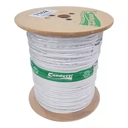 CABO COAXIAL SERIE RG59CEL (S) 750HM 67% AL BRANCO... - Acretec Distribuidora 