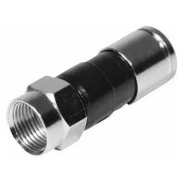 CONECTOR RG6 COMPRESSAO - 00339 - Acretec Distribuidora 