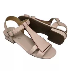 Sandália Serena - Rose com detalhe Burgundy - A de Acessórios | Sapatos Femininos