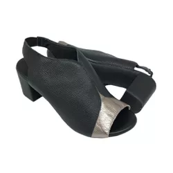 Sandália Patrícia - Preto com onix - A de Acessórios | Sapatos Femininos