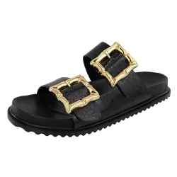 Papete Grécia Maxi Fivela Preto - Agnes Veronez