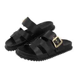 Papete Capri Anatômica Fivela Preto - Agnes Veronez