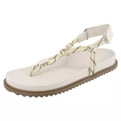 Papete Bel Rasteira Cordão Comfort Ajuste OffWhite - Agnes Veronez