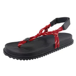 Papete Bel Rasteira Cordão Algodão Ajuste Vermelho... - Agnes Veronez