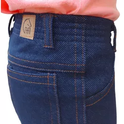 Calça Imitando Jeans Feminina Infantil Malha / Cot... - ALIARTE CONFECÇÕES