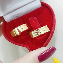 Aliança de Ouro 18k O PAR - RJ444 - ALIANÇAS RAINHA VIRTUAL 