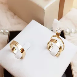 Aliança de Ouro 18k O PAR - RJ14 - ALIANÇAS RAINHA VIRTUAL 