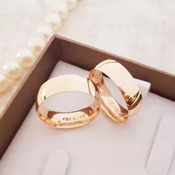 Aliança de Ouro 18k O Par - RJ437 - ALIANÇAS RAINHA VIRTUAL 