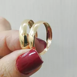Aliança de Ouro 18k O PAR - RJ42 - ALIANÇAS RAINHA VIRTUAL 