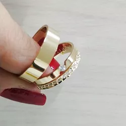 Aliança de Ouro 18k O PAR - RJ18K - ALIANÇAS RAINHA VIRTUAL 