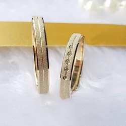 Aliança de Ouro 18k O PAR - RJ698 - ALIANÇAS RAINHA VIRTUAL 