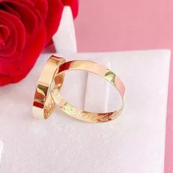 Aliança de Ouro 18k O PAR - RJ655 - ALIANÇAS RAINHA VIRTUAL 