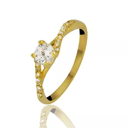 ANEL DE OURO 18K - ANNE - ALIANÇAS RAINHA VIRTUAL 